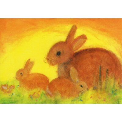 Elke Bühler. Hasenfamilie