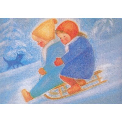Ruth Elsässer. Schlittenfahrt mit Ruth und Hans