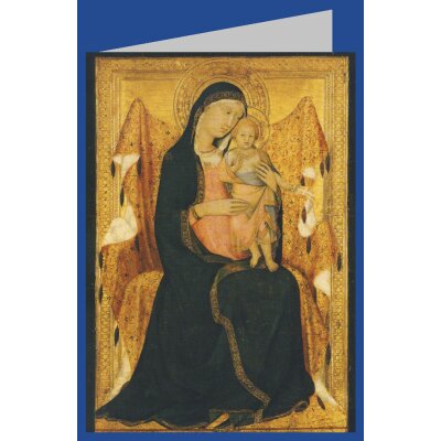 Lippo Memmi. Thronende Madonna mit Kind, um 1320-1322