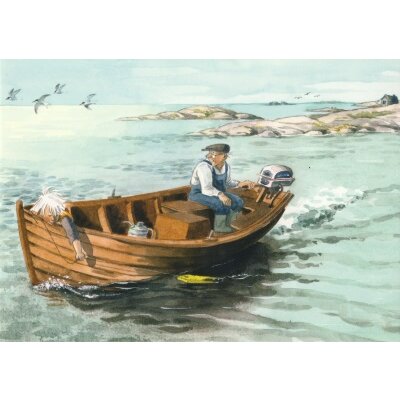 Lena Anderson. Bootfahrt