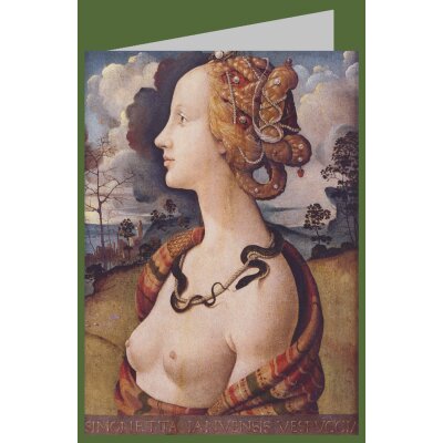Piero di Cosimo. Porträt der Simonetta Vespucci, um 1480