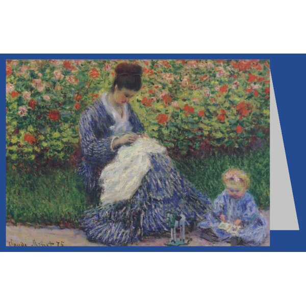 Claude Monet. Camille Monet und Kind im Garten des Künstlers