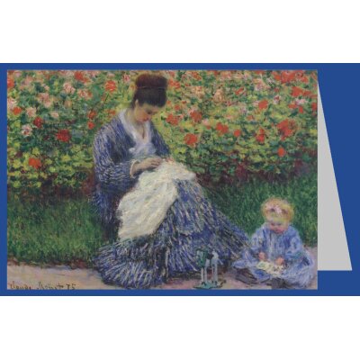 Claude Monet. Camille Monet und Kind im Garten des Künstlers