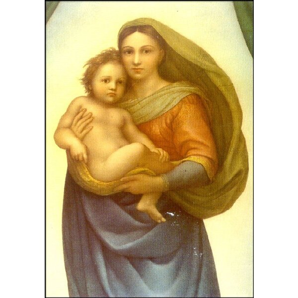 Raffael. Sixtinische Madonna, Brustbild, um 1512/13.