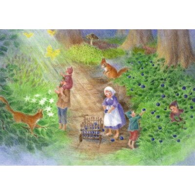 Monika Speck. Zwergenfamilie im Wald