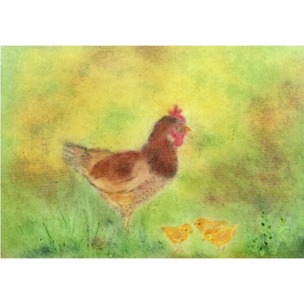 Andrea Reiß. Huhn mit Küken