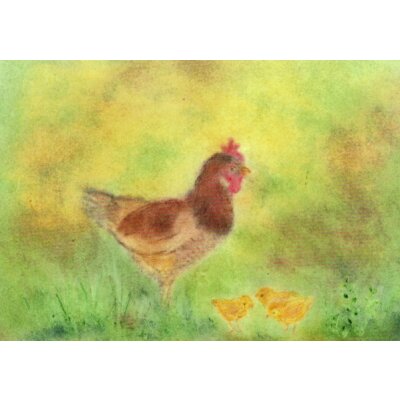 Andrea Reiß. Huhn mit Küken