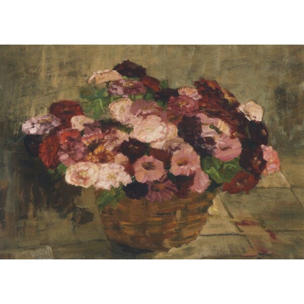 Anna Gerresheim. Blumenkorb, um 1900