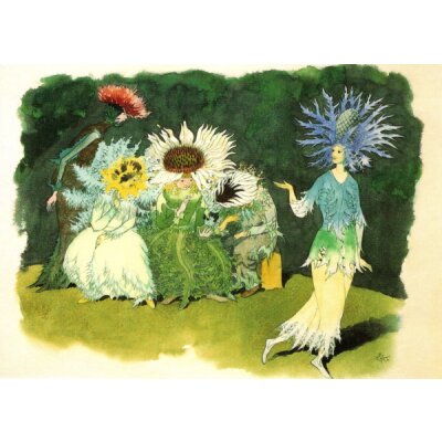 Ernst Kreidolf. Disteln und Eryngium