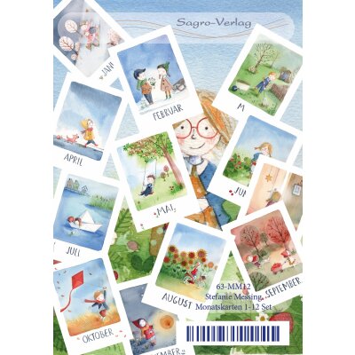 Stefanie Messing. Monatskarten 12 Set
