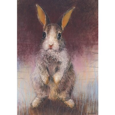 Loes Botman. Kaninchen, 2015 Pastell