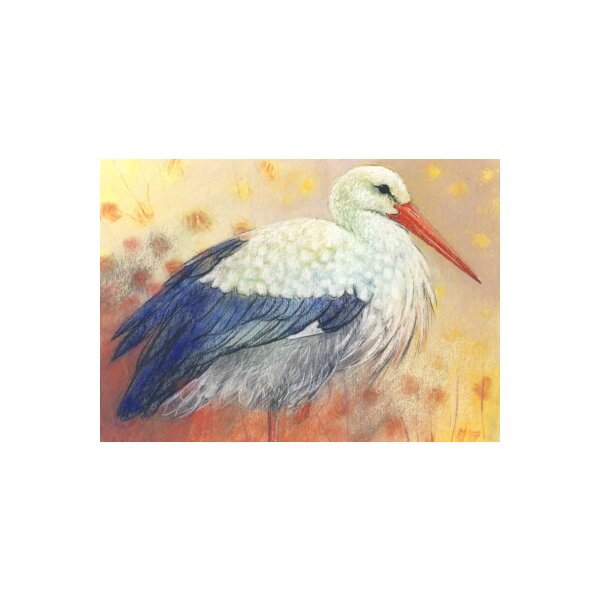 Loes Botman. Storch, 2014 Pastell