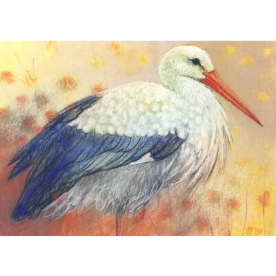 Loes Botman. Storch, 2014 Pastell