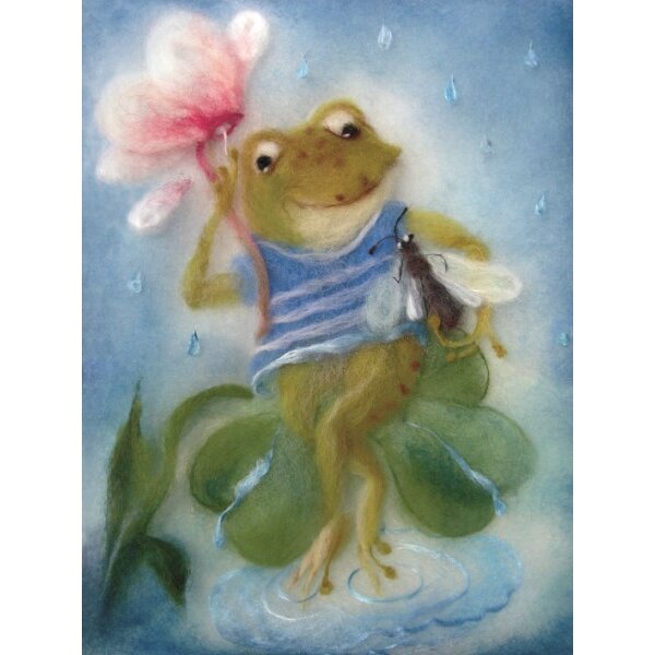 Franziska Kopp. Frosch mit Fliege