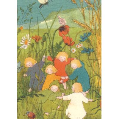 Sybille von Olfers. Kinder auf der Blumenwiese. KK