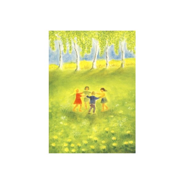 Erika Hoffmann. TanzendeKinder im Frühling