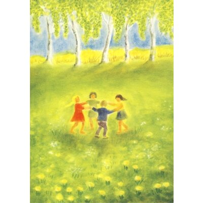 Erika Hoffmann. TanzendeKinder im Frühling