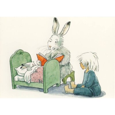 Lena Anderson. Kind mit Hase