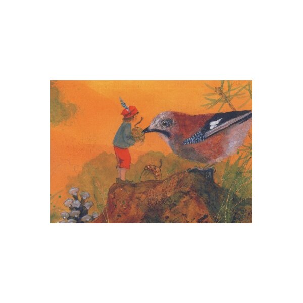 Daniela Drescher. Kleine Elf mit Vogel