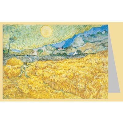 Vincent van Gogh. Die Ernte (Kornfeld mit Schnitter), 1889