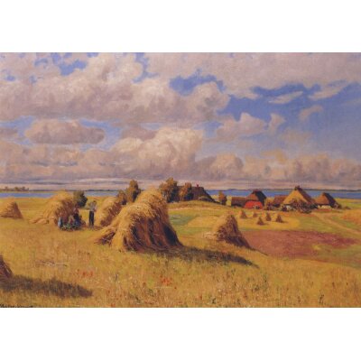 Paul Müller-Kaempff. Ernte am Saaler Bodden, vor 1900