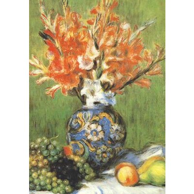 Piere-Auguste Renoir. Große Vase mit Gladiolen