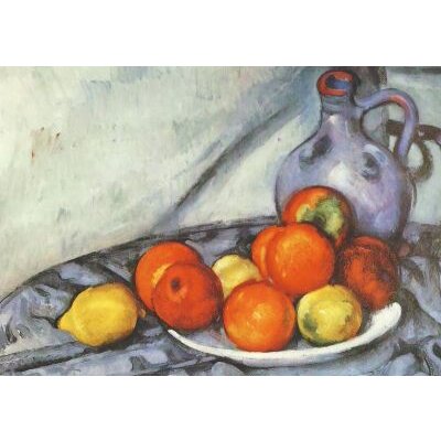 Cézanne, P. Stillleben (Apfels.,Zitr.,Krug). kk
