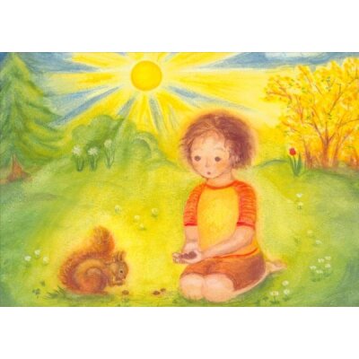 Heike Stinner. Junge mit Eichhörnchen