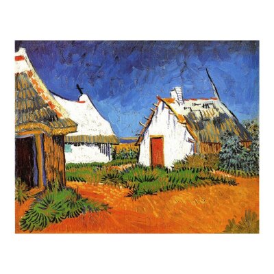 Vincent van Gogh. Weisse Landhäuser in Saintes-Maries, 1888