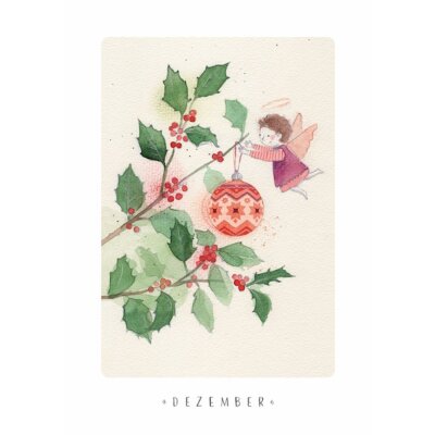 Stefanie Messing. Blumen im Dezember, Stechpalme
