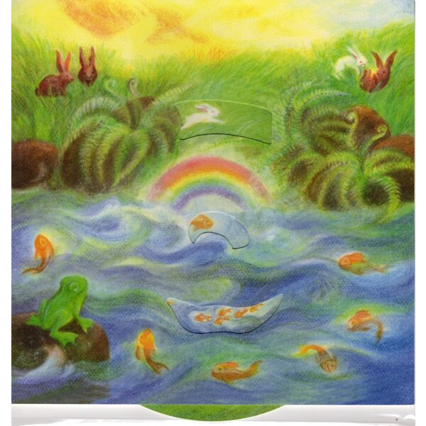 Gabriela de Carvalho. Bewegliches Bild. 30x30cm Am Teich