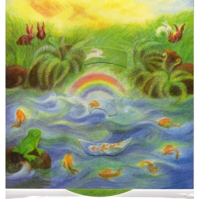 Gabriela de Carvalho. Bewegliches Bild. 30x30cm Am Teich