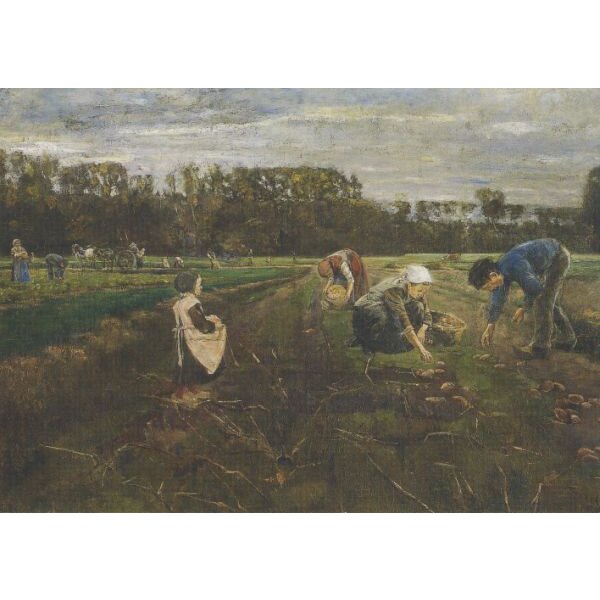 Max Liebermann. Die Kartoffelernte, 1875