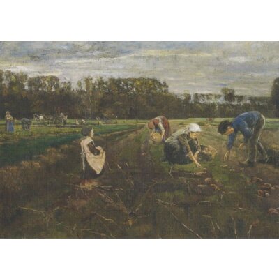 Max Liebermann. Die Kartoffelernte, 1875