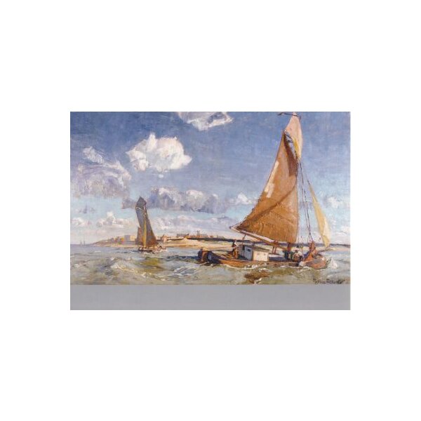 Poppe Folkerts. Tjalk vor Norderney, 1940