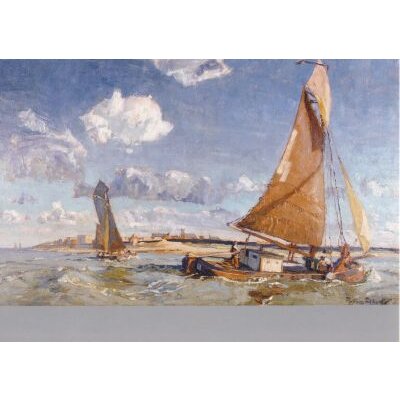 Poppe Folkerts. Tjalk vor Norderney, 1940