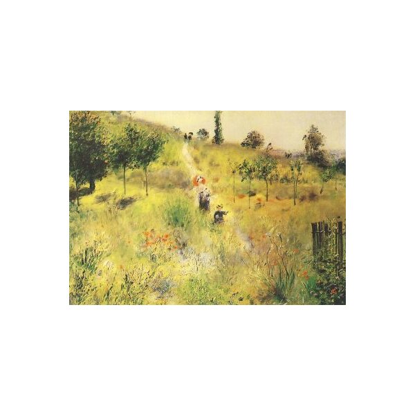 Piere-Auguste Renoir. Aufwärtsführender Pfad durch h. Gras