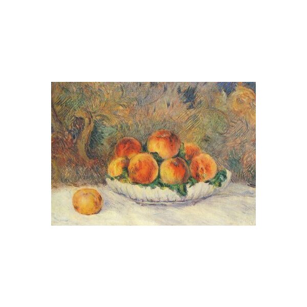 Piere-Auguste Renoir. Stilleben mit Pfirsichen. KK