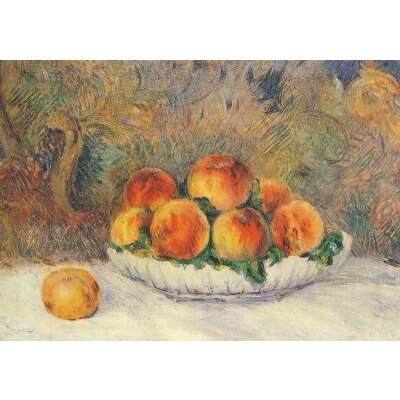 Piere-Auguste Renoir. Stilleben mit Pfirsichen. KK