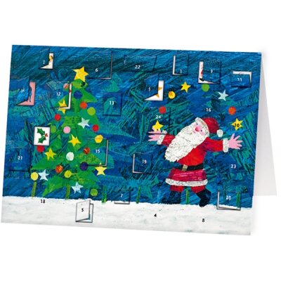 Adventskalender als Doppelkarte im DIN-A6 Format