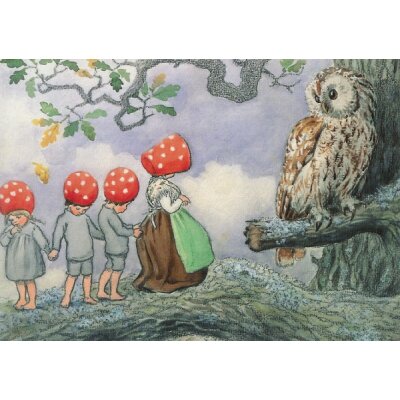 Beskow, E. Wichtelkinder bei der Eule