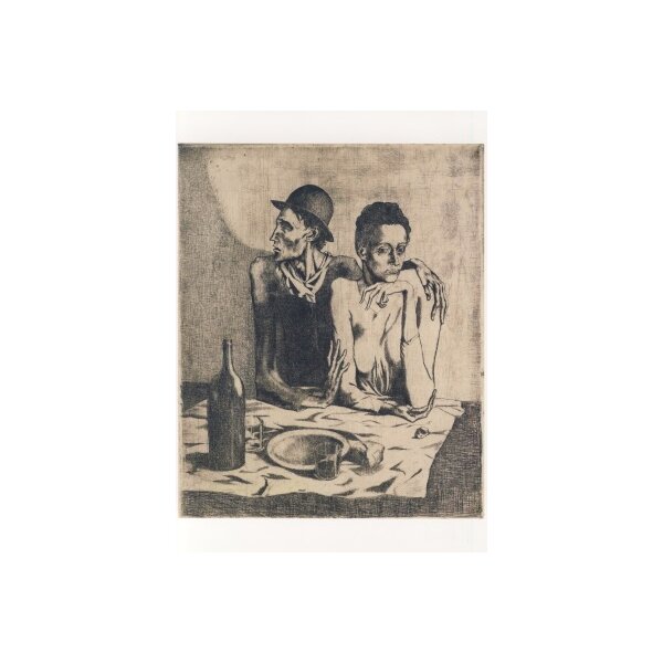 Pablo Picasso. Das karge Mahl, 1904