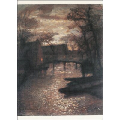 Otto Modersohn. Mondnacht an der Wümme, 1935