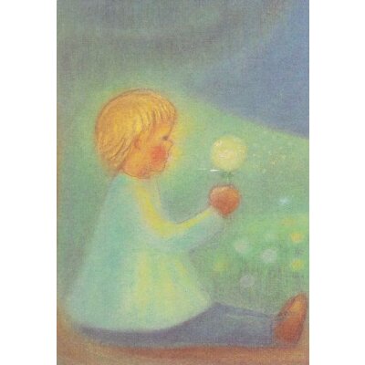 Ruth Elsässer. Kind mit Pusteblume