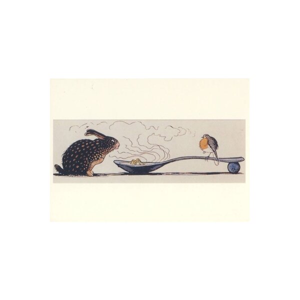 Ernst Kreidolf. Hase und Vogel