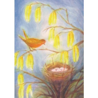 Erika Hoffmann. Vogel am Nest