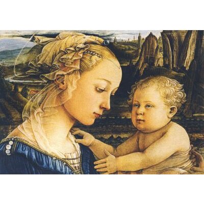 Fra Filippo Lippi. Madonna mit dem Kind und zwei Engeln,1465