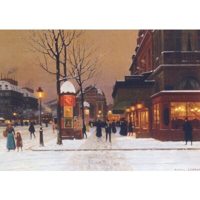 Marcel Lebrun. La Place Saint-Michel, 1991