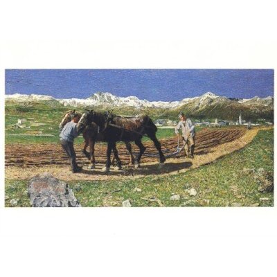 Giovanni Segantini. Das Pflügen, 1887/90