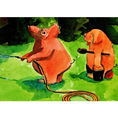Helme Heine. Schwarte und Ringelschwänzchen